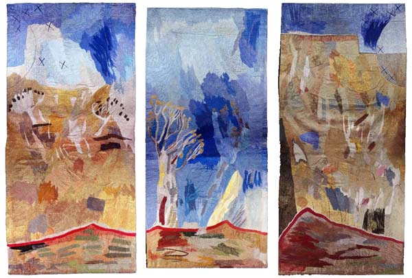 Australian Landscapes I–IV tapestries by Alice Kettle