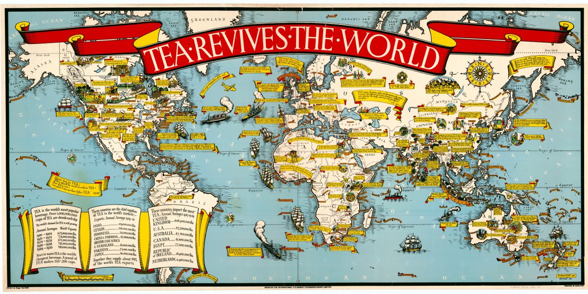 Tea Revives the World map