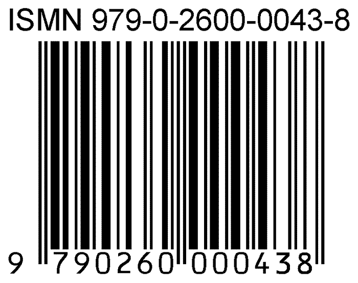 EAN barcode using 13-digit ISMN
