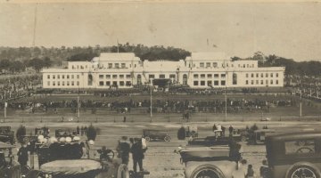 The opening of Parliament House by the Duke of York, Canberra, 9 May 1927. Image by Theo E. Cooper. 