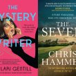 The front covers of two books. One cover is for The Mystery Writer by Sulari Gentill. The second cover is for The Seven by Chris Hammer.