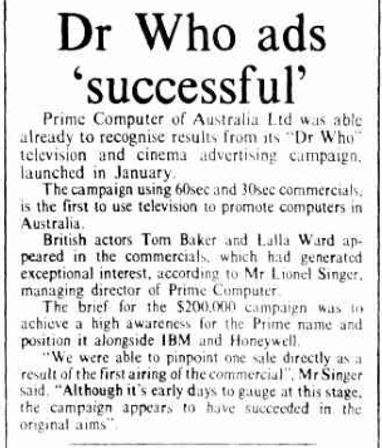 Doctor Who ads successful