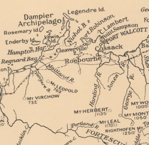 Detail from Map of the Commonwealth of Australia