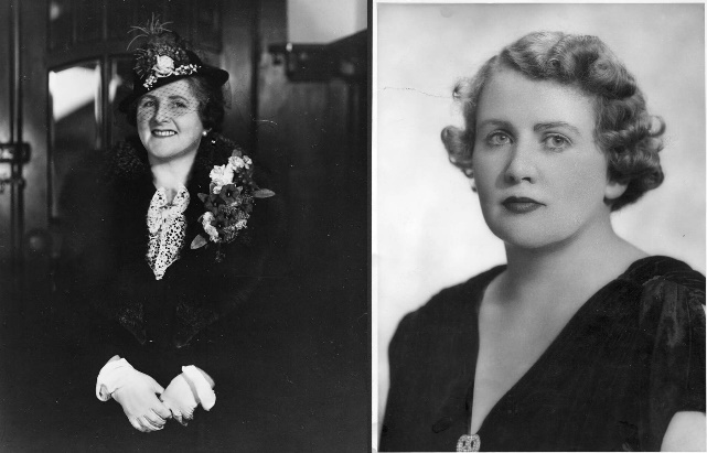 Dame Enid Lyons (left) and Dorothy Tangney (right)
