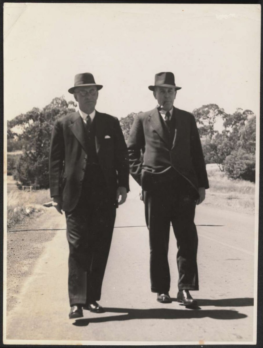 ([194-?]). Portrait of John Curtin with J.B. Chifley http://nla.gov.au/nla.obj-136636048