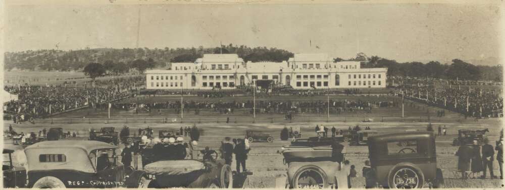 Cooper, Theo E. (1927). The opening of Parliament House by the Duke of York, Canberra, 9 May 1927 http://nla.gov.au/nla.obj-138030519