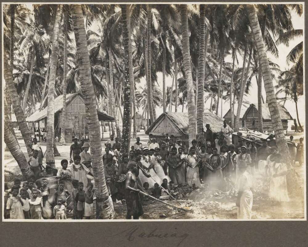 Mabuiag [village gathering]