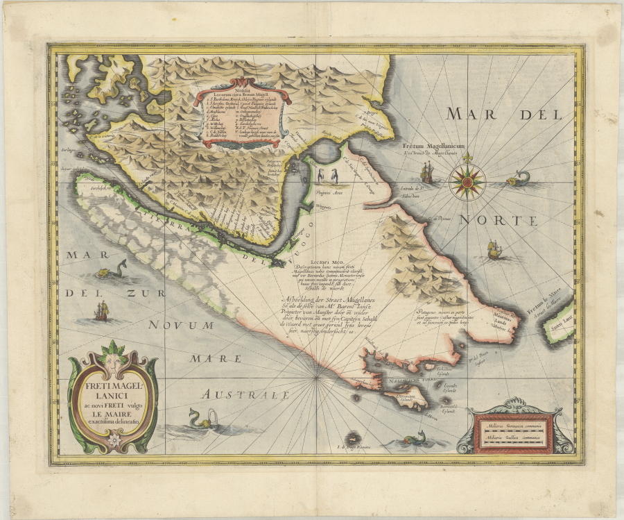 The Straits of Magellan map