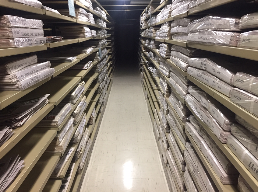View of the Newspapers stacks