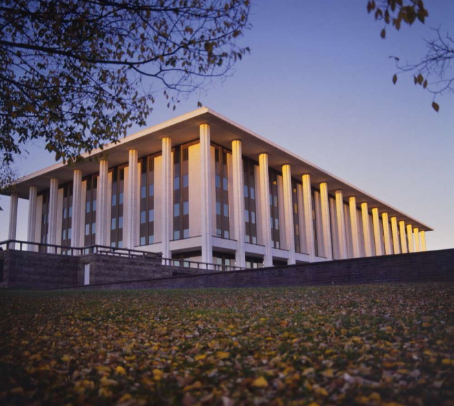 The National Library of Australia building in Canberra