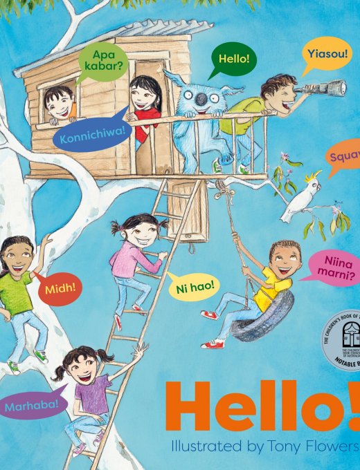 The front cover of the book 'Hello!'