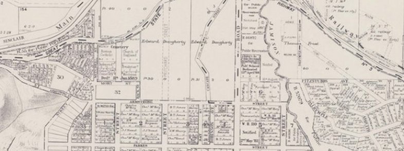 Map detail: Town of Wentworth Falls, 1971