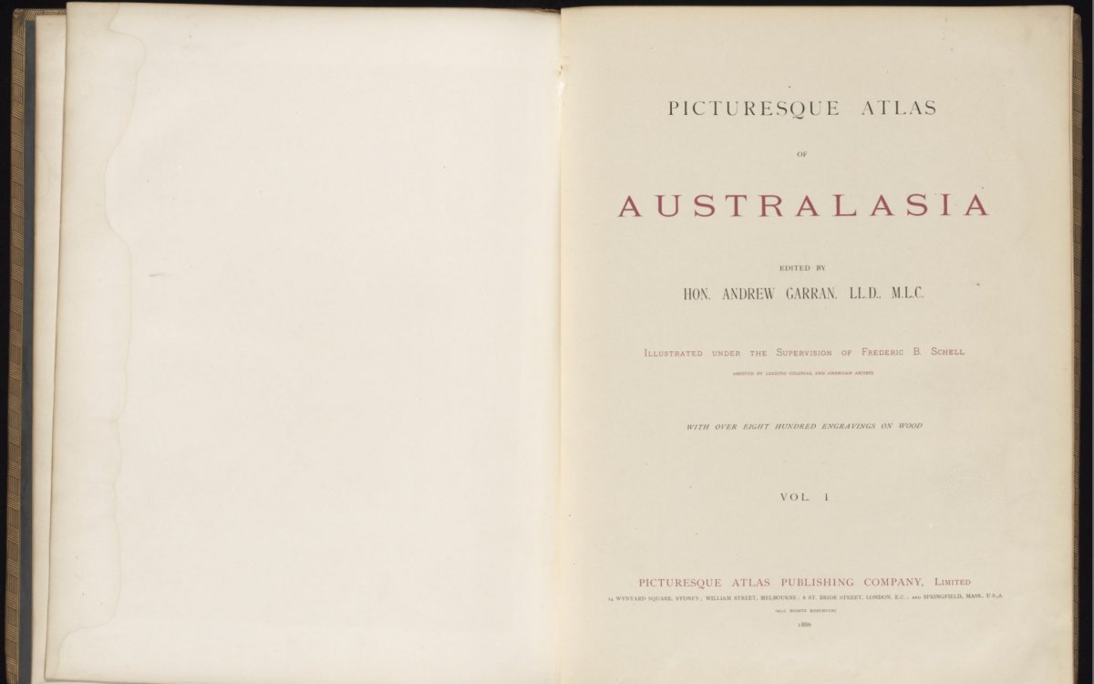 title page of the picturesque atlas