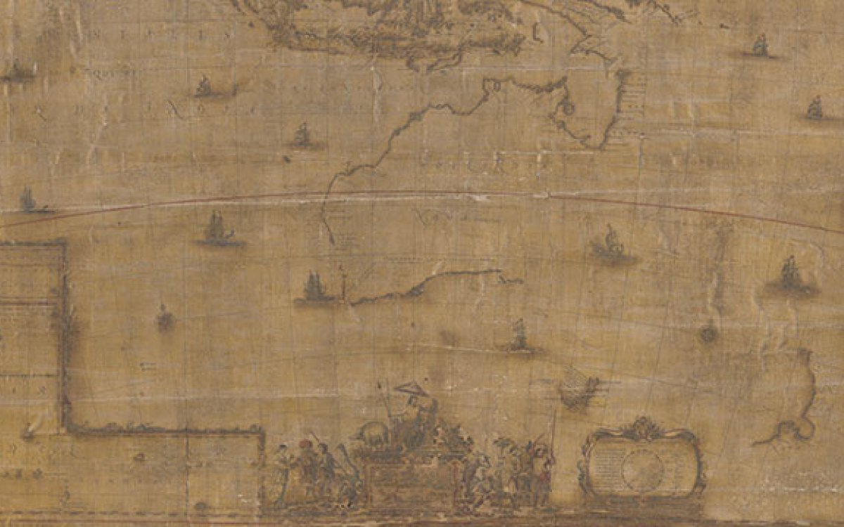 Large scale wall-map of Tasman’s voyages of 1642-43 and 1644