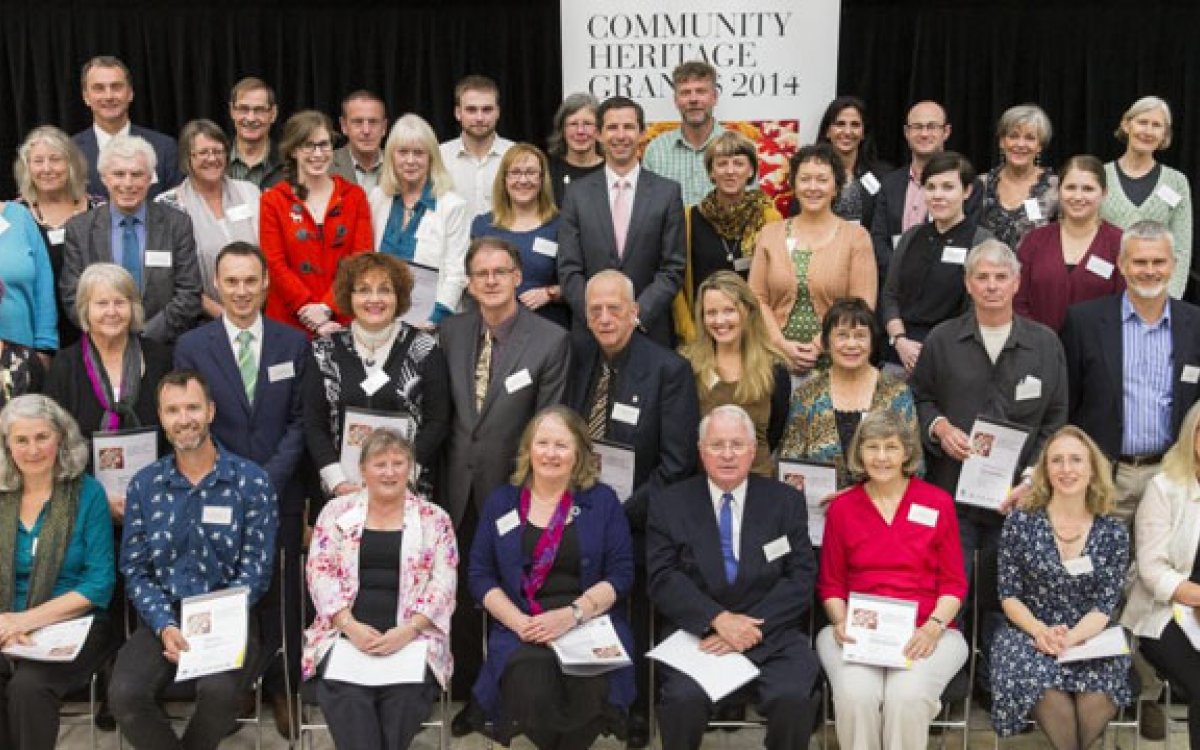 2014 community heritage grants recipients