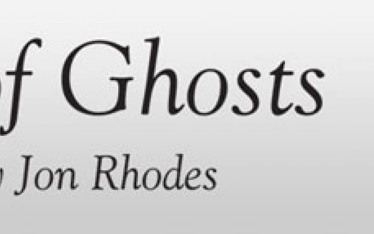 Cage of ghosts exhibition banner