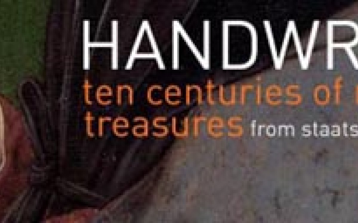 Handwritten: ten centuries of manuscript treasures From Staatsbibliothek zu Berl