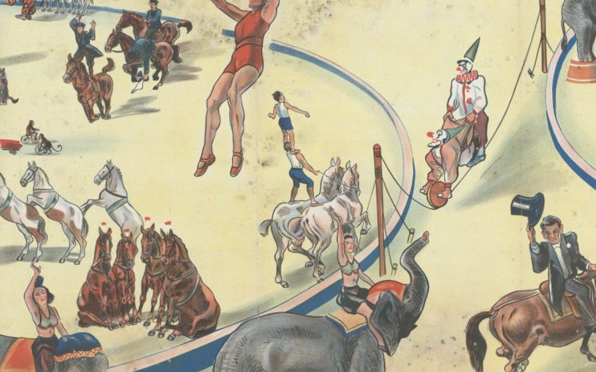Poster of Bullen Brothers Circus, 1955