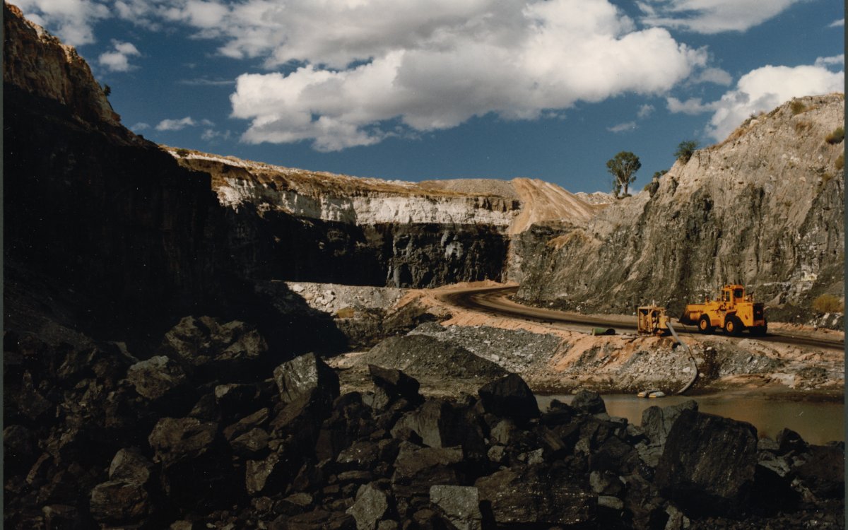 open coal mine