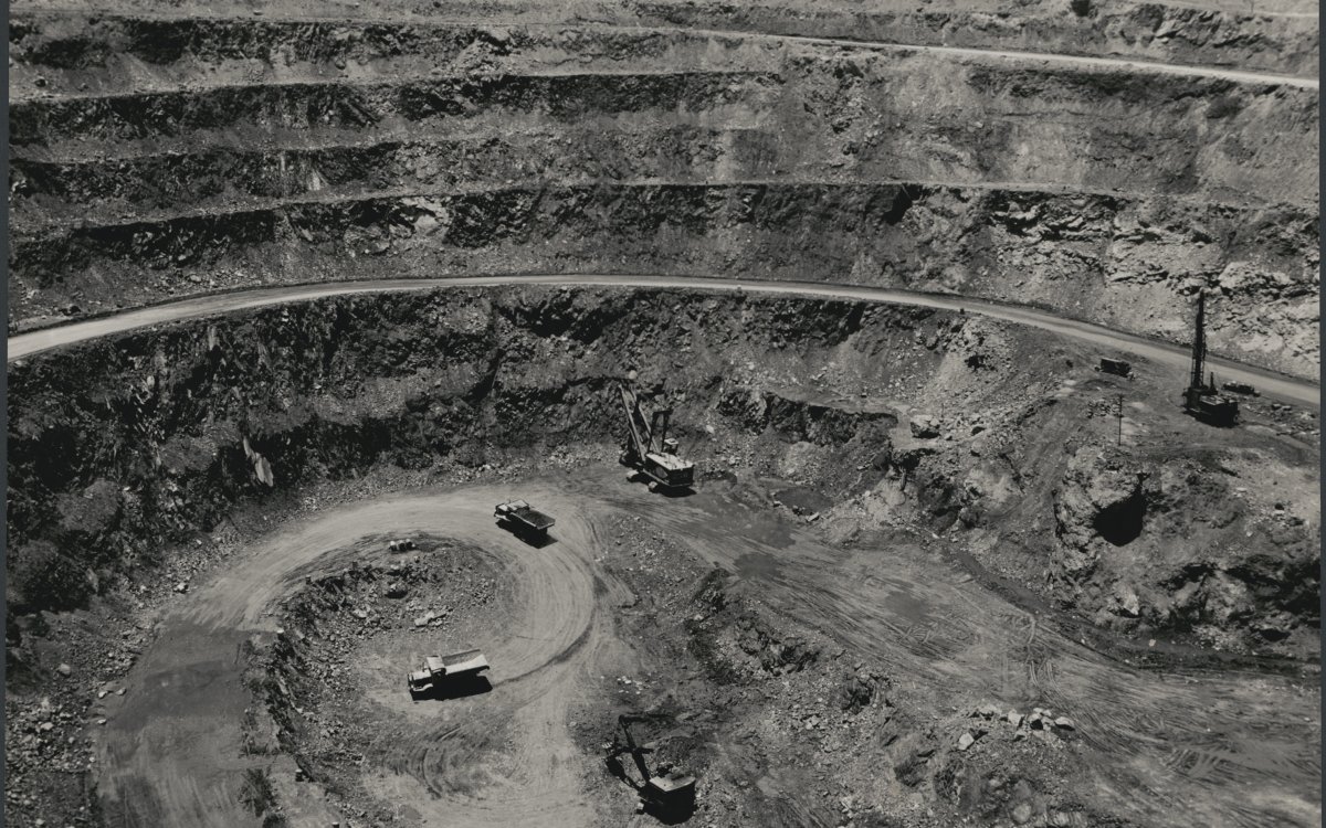 open uranium mine