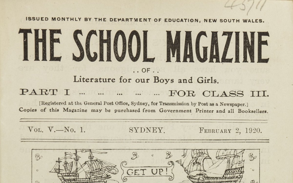 Front cover image of The School Magazine of Literature for Out Boys and Girls, 7 February 1920 issue