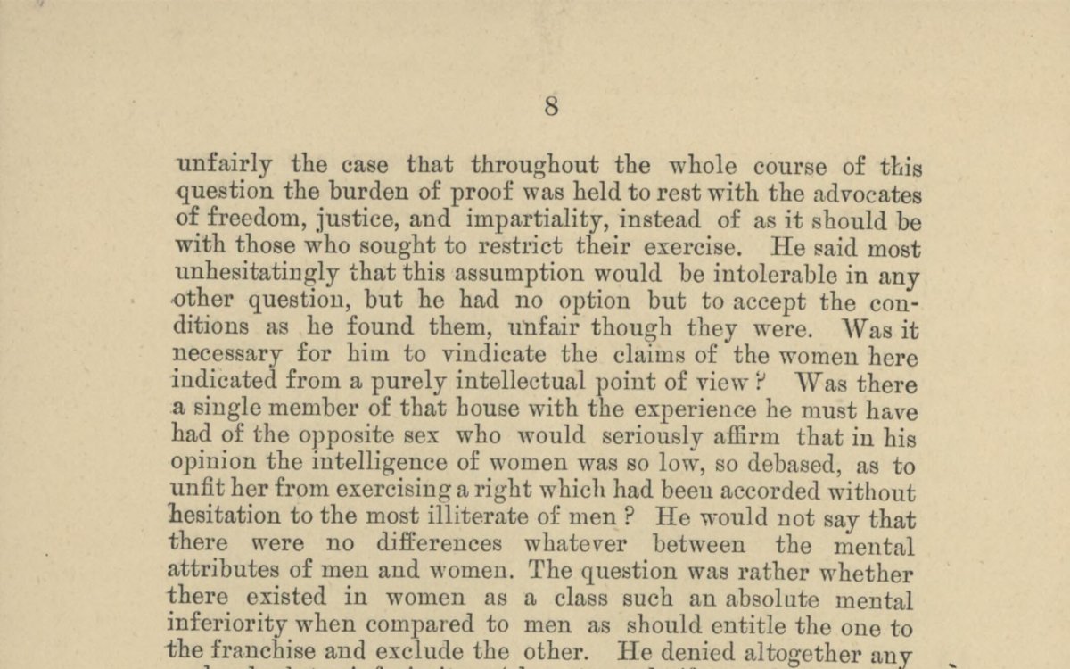 An extract from a pamphlet