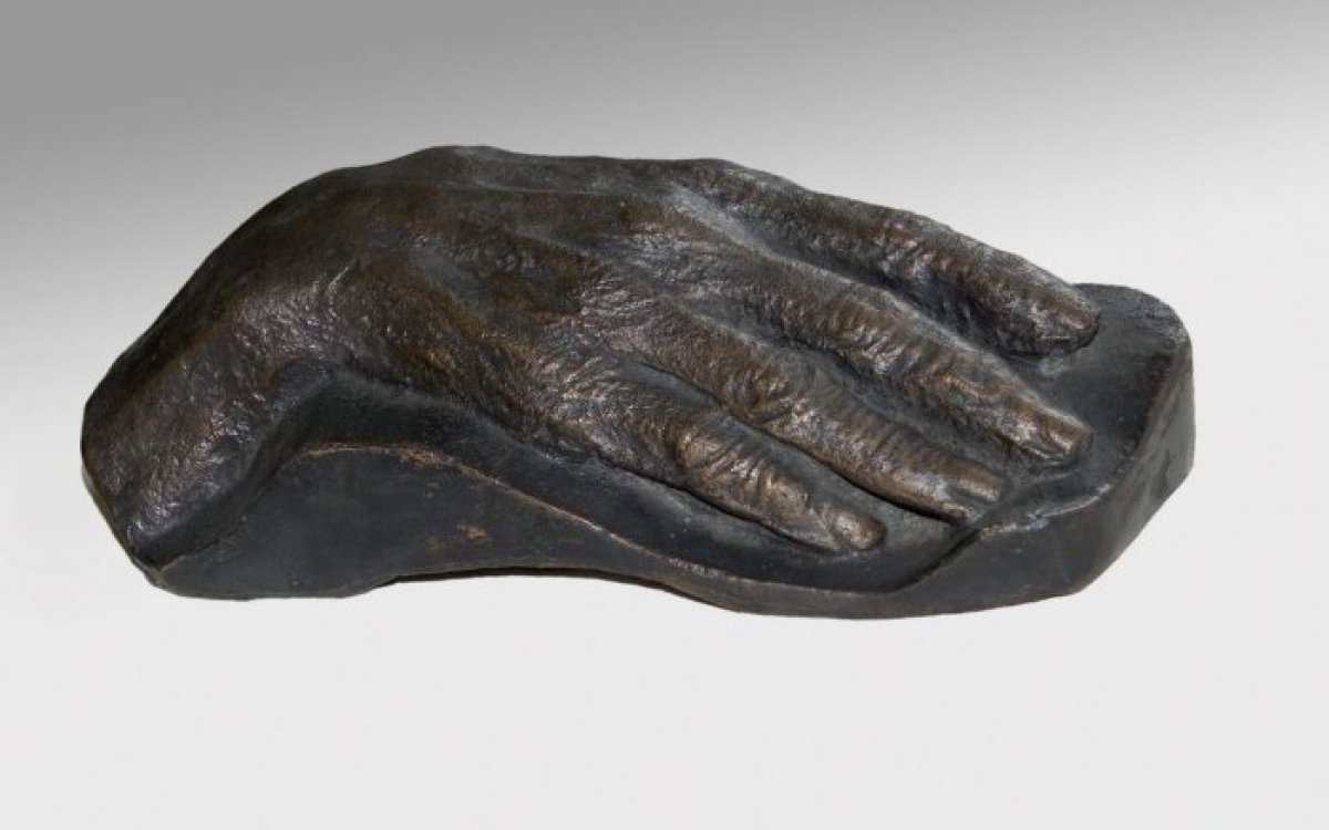 bronze cast of Henry Lawson's hand