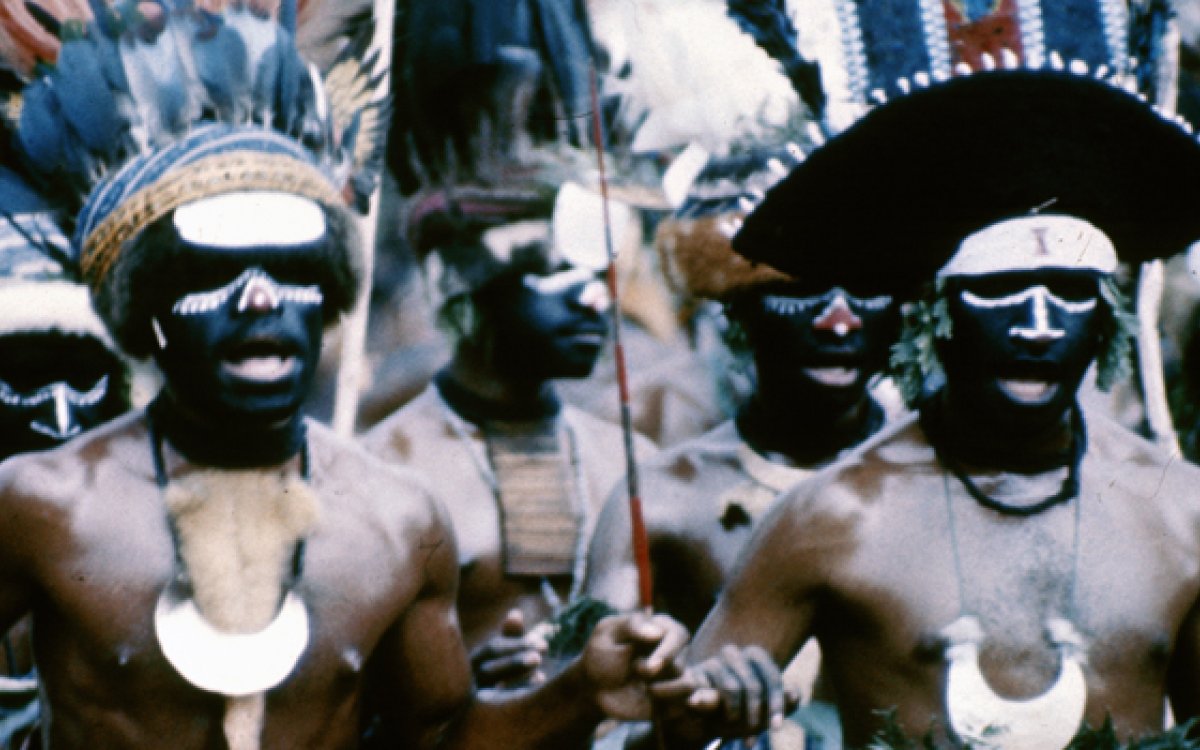 A group of men performing a traditional dance 