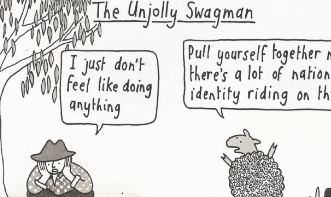 Judy Horacek, 2001, The unjolly swagman, [2], nla.obj-148725554
