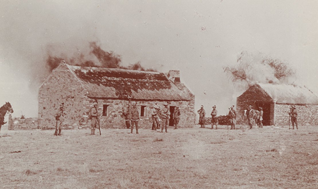 Burning Farm Houses (detail), c. 1902, nla.cat-vn3408903