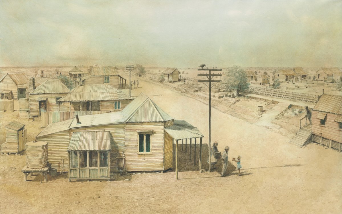 Picture of dusty old township