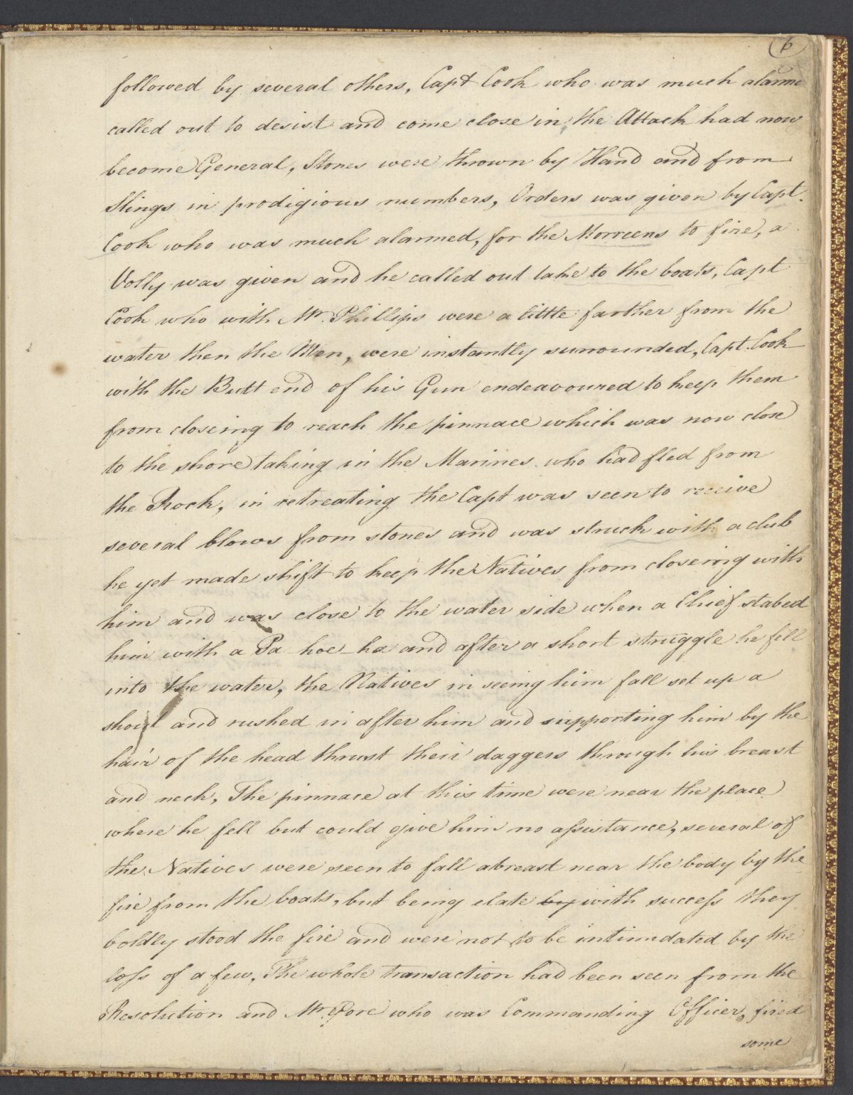 A page of a manuscript with cursive handwriting