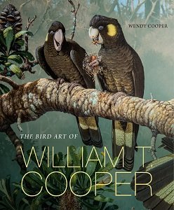 The front cover of the book 'The Bird Art of William T. Cooper' by Wendy Cooper.