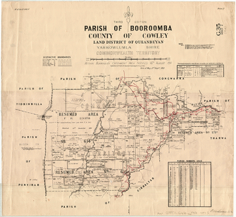Parish of Booroomba, County of Cowley