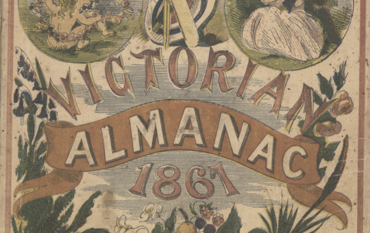 Cover of an almanac for the state of Victoria, 1867