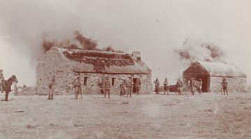 Burning Farm Houses (detail), c. 1902, nla.cat-vn3408903