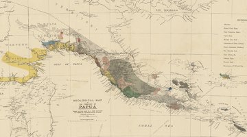 Geological Map of the Territory of Papua, 1914