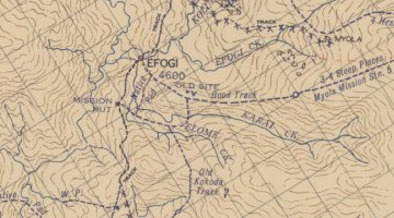 Map showing Kokoda Track
