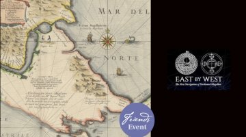 Magellan map with cover of East by West
