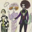 Costume designs for Cochenille, Spalanzani and Guests from 'The Tales of Hoffmann', State Opera of South Australia 1982