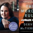Dervla McTiernan and cover of her book The Murder Rule