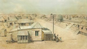 Picture of dusty old township
