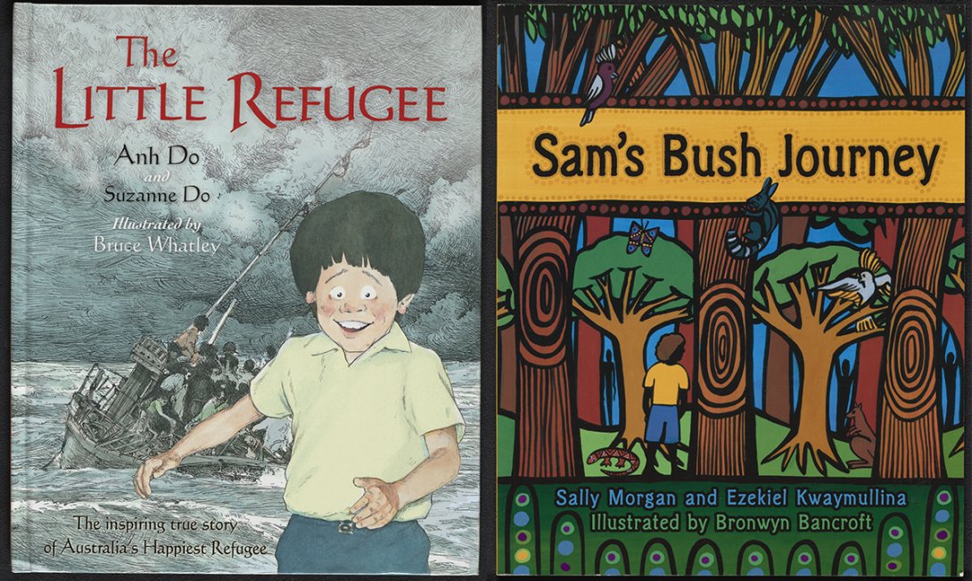 Cover of The Little Refugee and Sam's Bush Journey