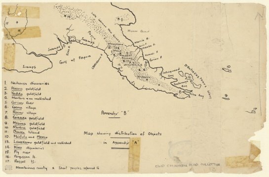 Manuscript map of PNG