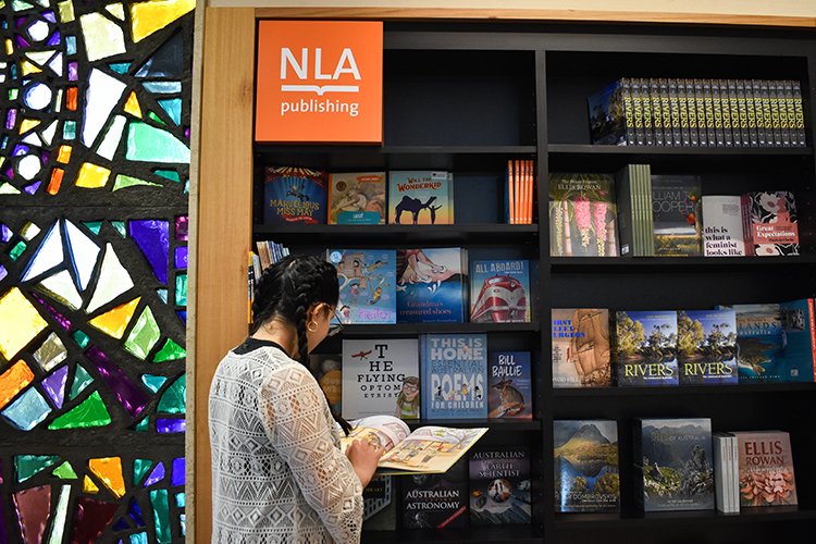 NLA Publishing stand in National Library Bookshop