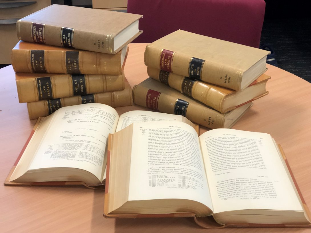 Collection of printed bound law reports