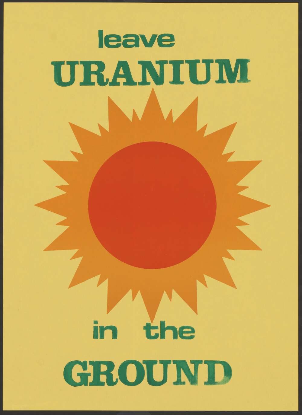 Leave uranium in the ground.  [circa 1980] 