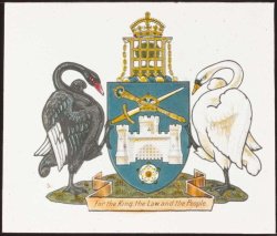 a picture of the Canberra coat of arms