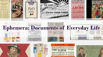 Documents of everyday life national library webinar thumbnail image 