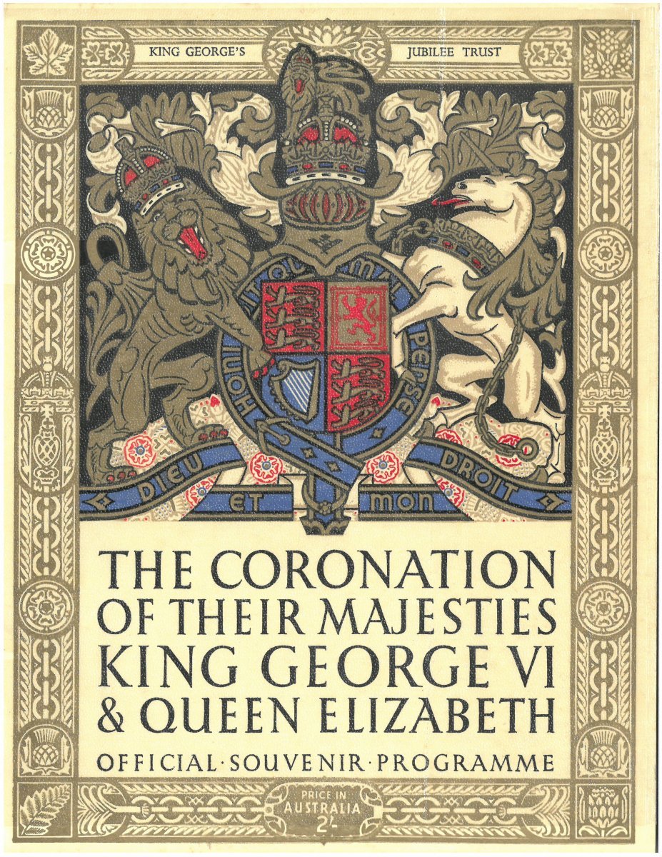 Poster advertising the King and Queen's coronation